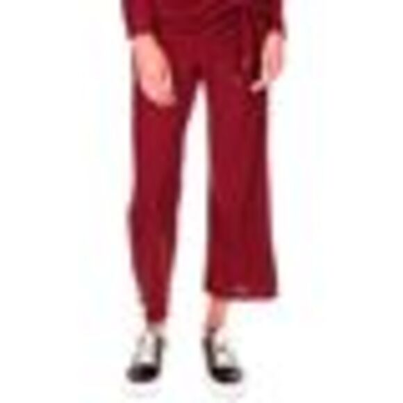 Michael Kors Ribbed Kick-Flare Pants In Dark Ruby - XL - Picture 3 of 3
